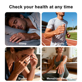 POBOVi Smart Ring blood oxygen and HRV metrics for wellness awareness