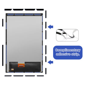 POBRIDA replacement screen installed in a Steam Deck handheld demonstrating finished look