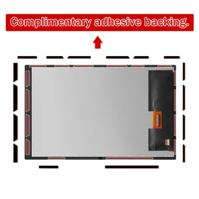 POBRIDA screen next to a ruler showing 7 inch scale for accurate size confirmation