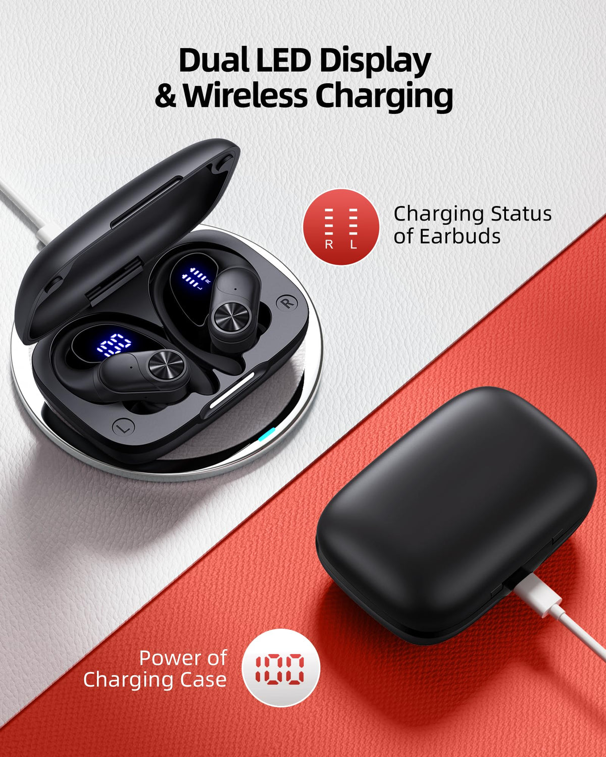 PocBuds earbud close-up highlighting dual-layer driver for richer bass