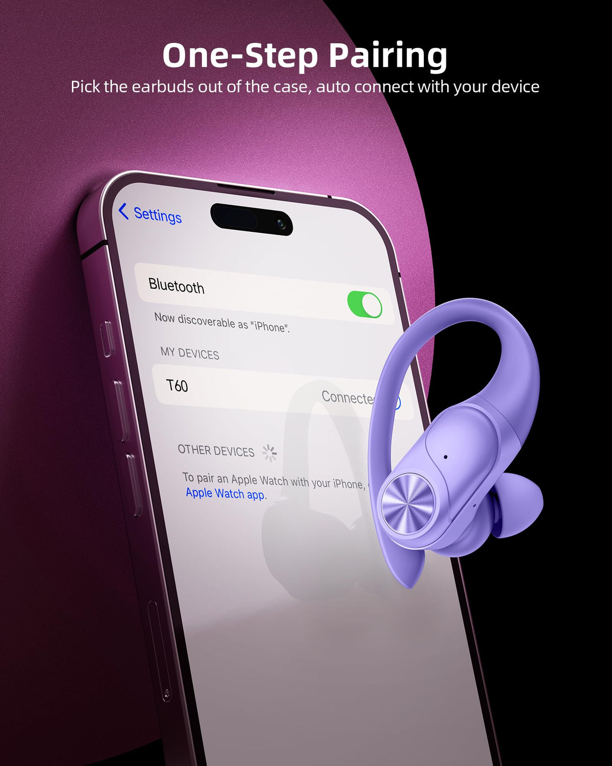 PocBuds earbuds held in hand showing compact size and portability