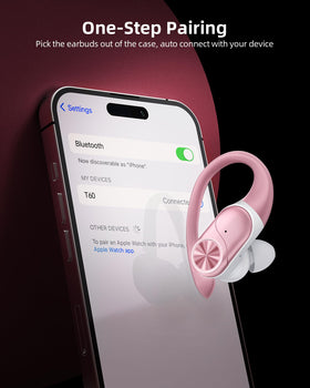 PocBuds earbud in-ear with earhook showing secure sport fit