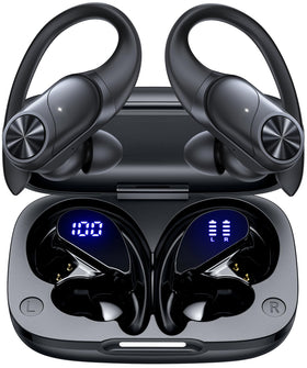 PocBuds front packaging showing earbuds and benefits clear battery display