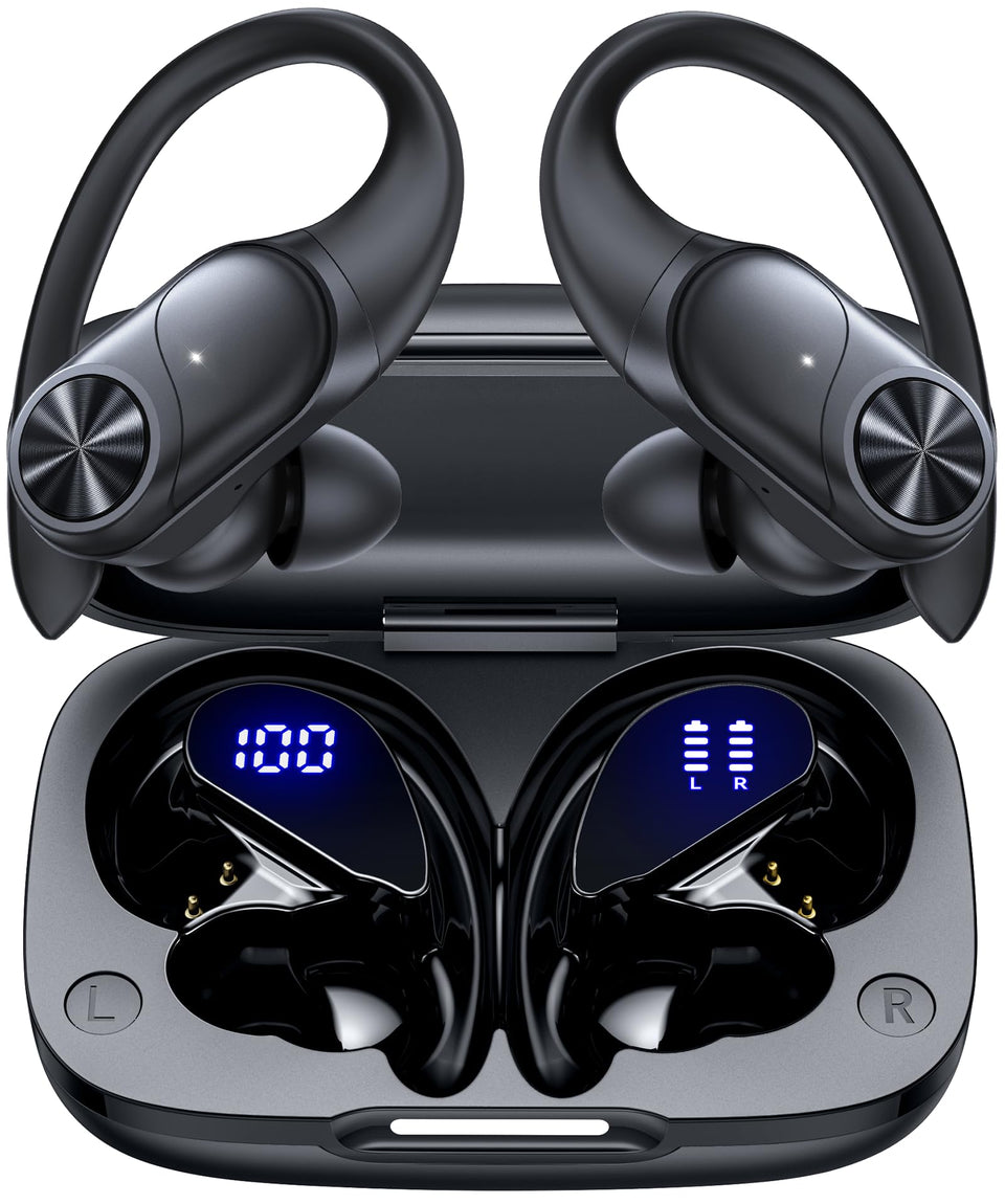 PocBuds front packaging showing earbuds and benefits clear battery display