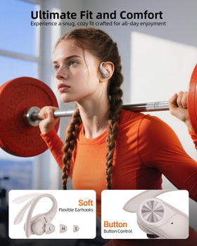 PocBuds used by outdoor runner, emphasizes IPX7 water resistance benefit