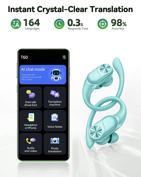 PocBuds earhook worn over ear demonstrating secure fit for active use