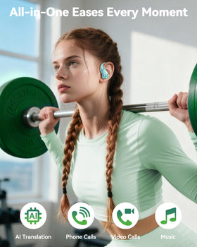 PocBuds used by runner outdoors showing IPX7 protection for sweat and rain