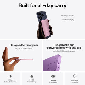 Pocket MagSafe attachment enabling hands-free on-the-go recording