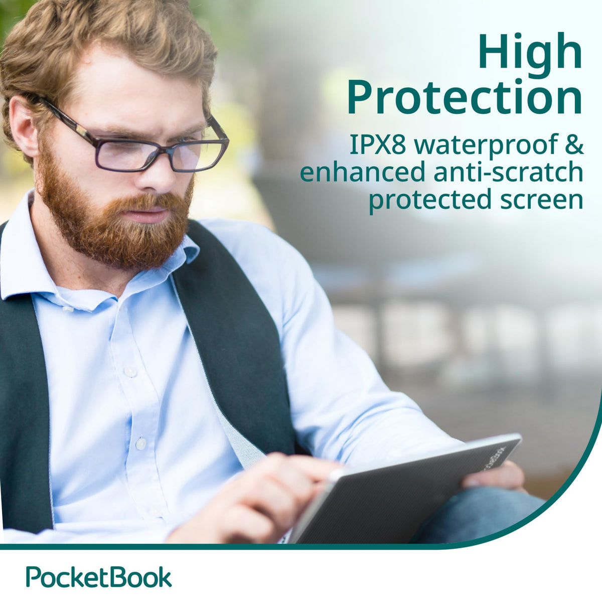 PocketBook InkPad 4 anti-scratch protection keeps the screen pristine