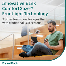 PocketBook InkPad Color 3 built-in speaker for audio playback.