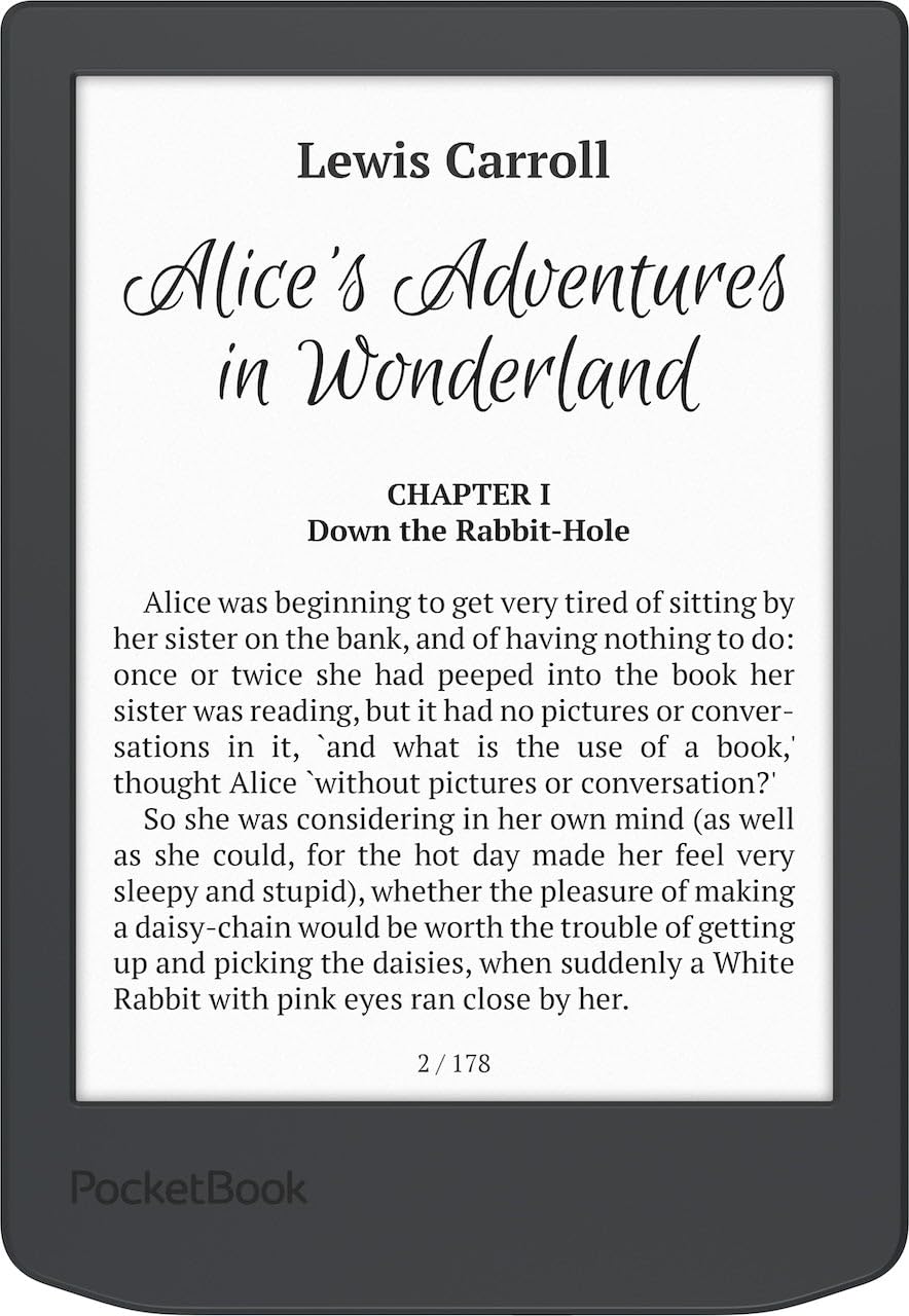 PocketBook Verse Lite supports EPUB, PDF, MOBI formats for versatile reading