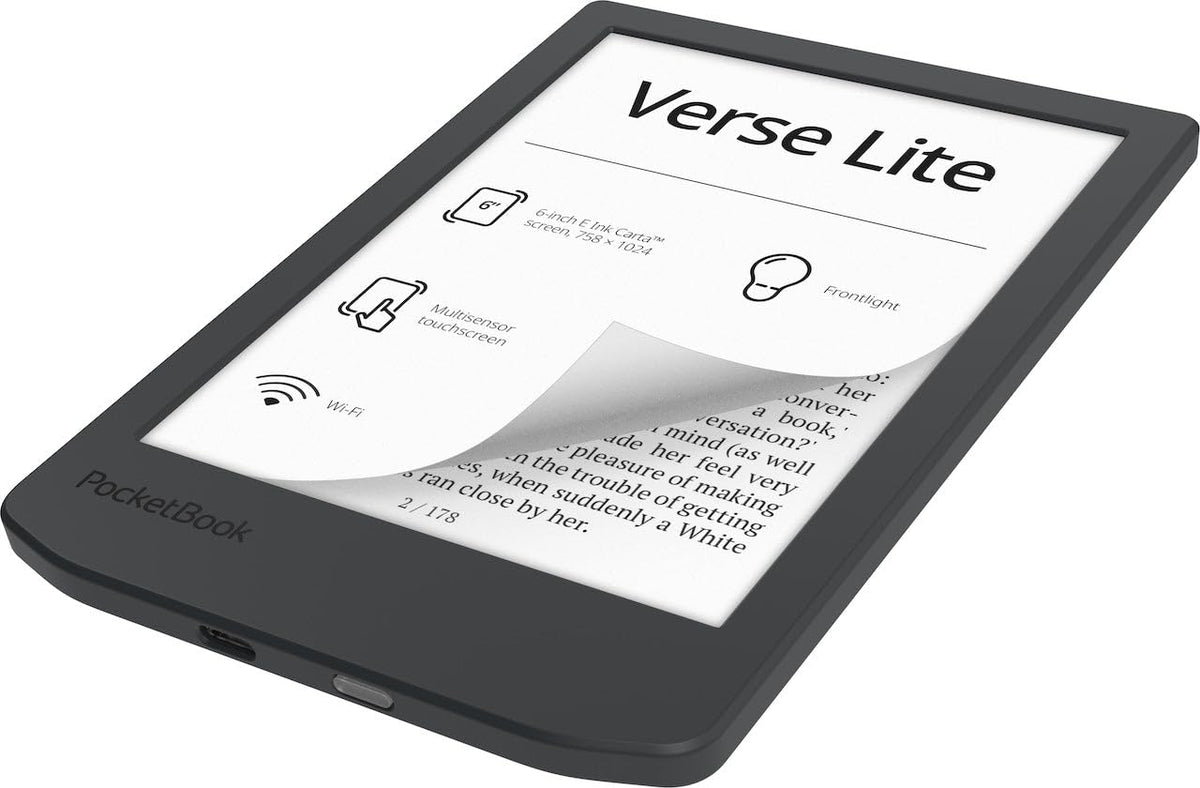 PocketBook Verse Lite Wi-Fi and cloud sync for easy library access