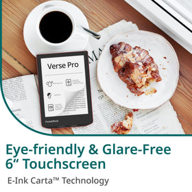 PocketBook Verse Pro smartlight adapts brightness and tone for any environment