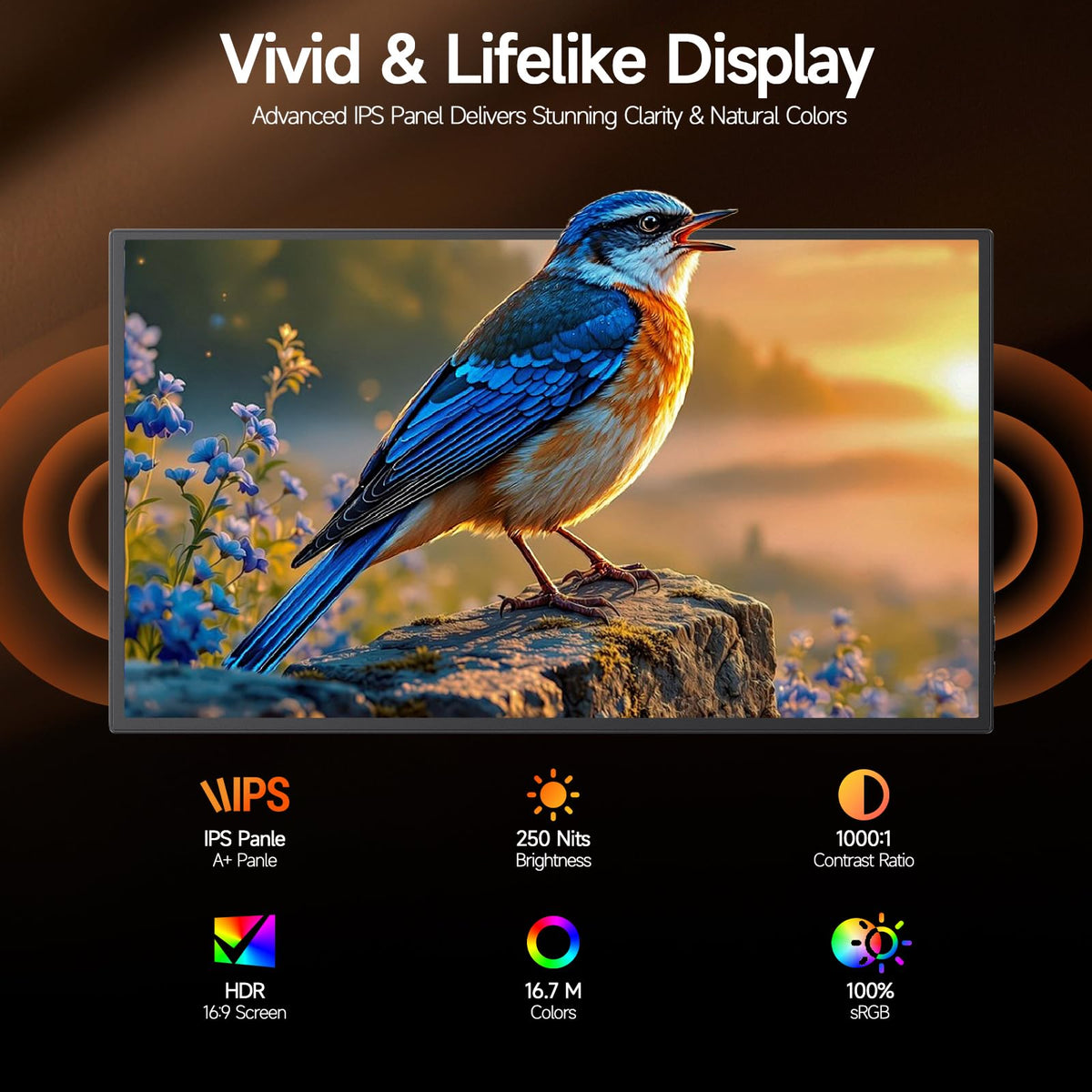 POCSARUE thin side profile illustrating slim 0.55-inch portability benefit