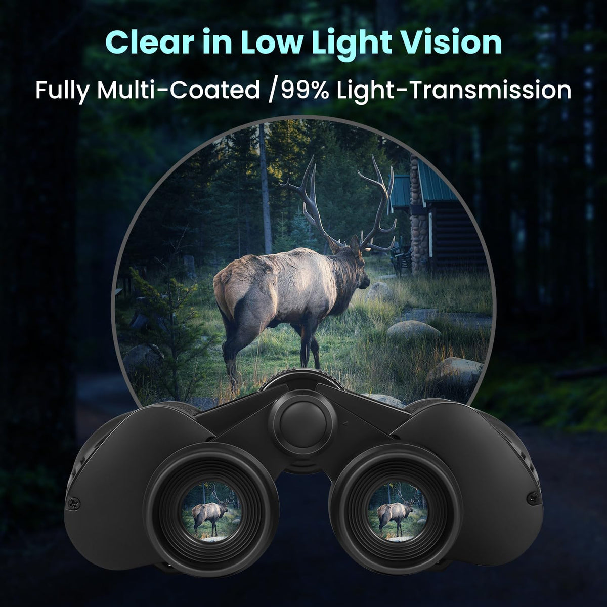 POCZE binoculars held in hand showing non-slip grip and ergonomic comfort
