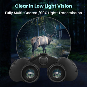 POCZE binoculars held in hand showing non-slip grip and ergonomic comfort