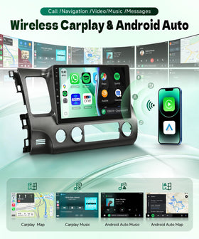 Podofo 10.1-inch touchscreen provides clear visuals and easy control.