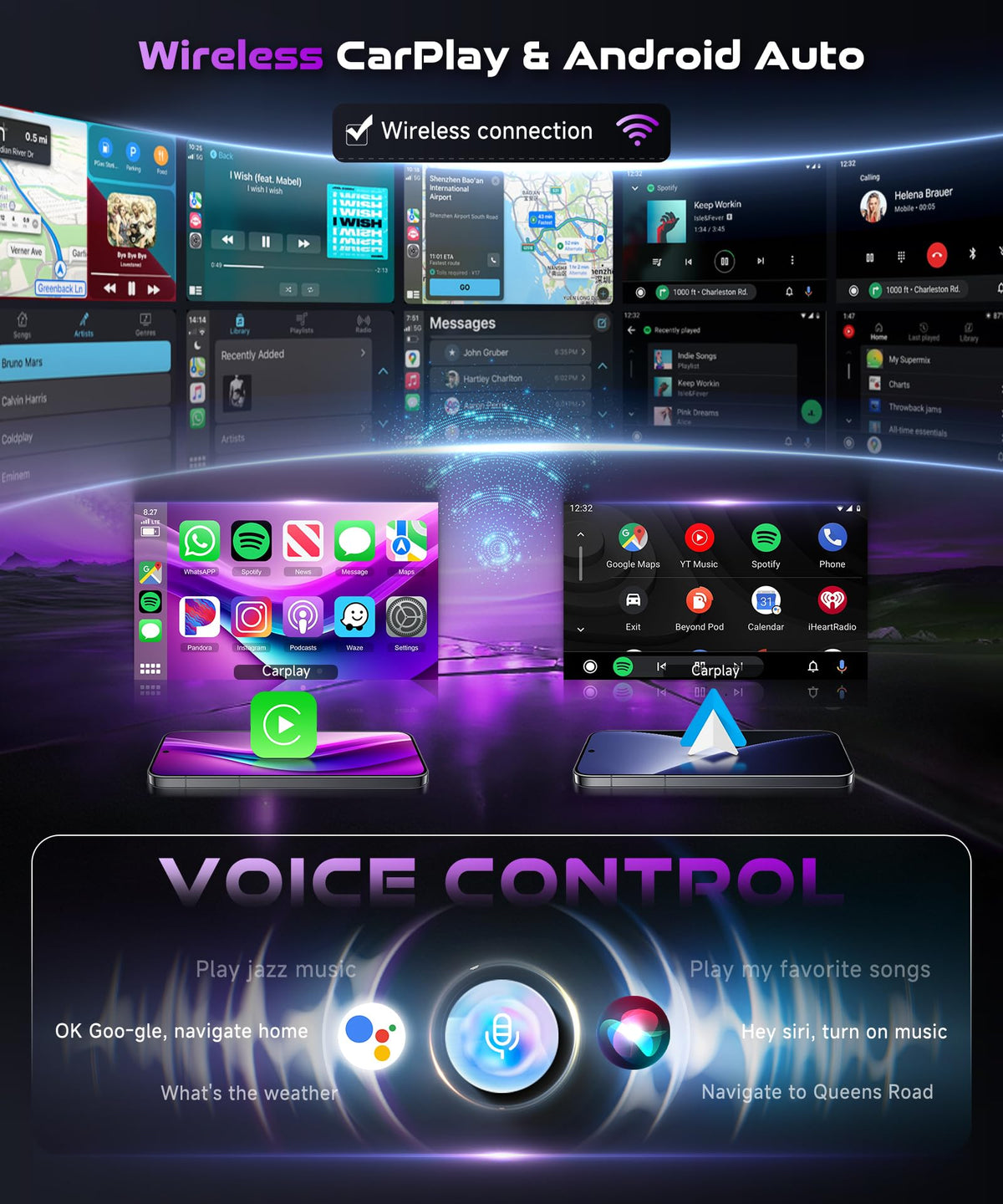 Podofo 10-1in HD screen with clear touch response.