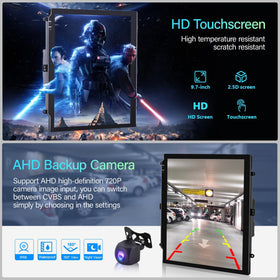 Podofo 1080p glass touchscreen delivers responsive visuals.