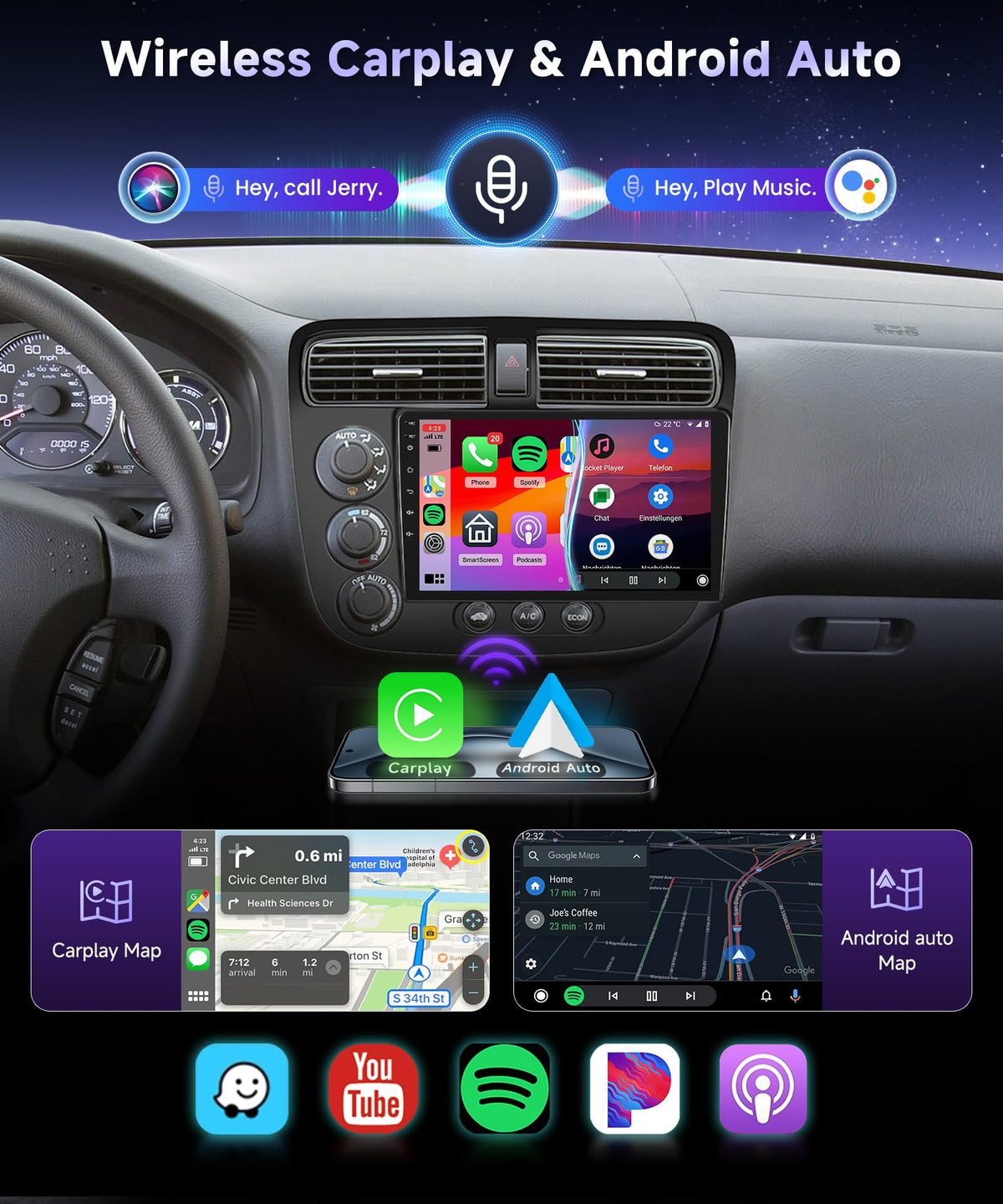 Podofo 26 UI themes and split-screen for personalized layouts.