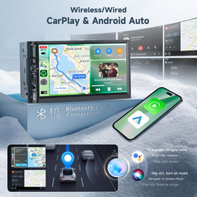 Podofo 7-inch HD touch screen with responsive visuals.