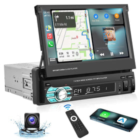 Podofo 7 inch flip-out display for easy navigation and media control