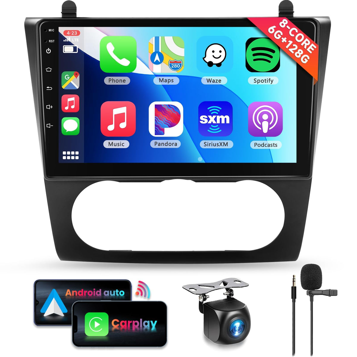 Podofo 8-core car stereo for Nissan Altima 2008-2012 with strong app performance