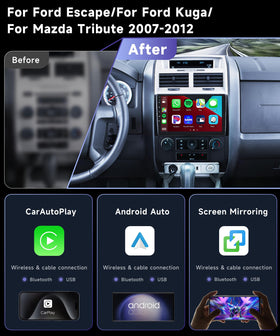 Podofo 8Core unit with wired/wireless CarPlay and Android Auto