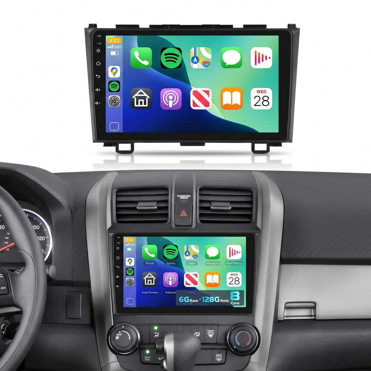 Podofo 8-core Android 13 display for Honda CR-V.