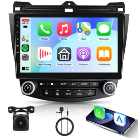Podofo 10.1 inch capacitive touchscreen for Honda Accord dashboard navigation