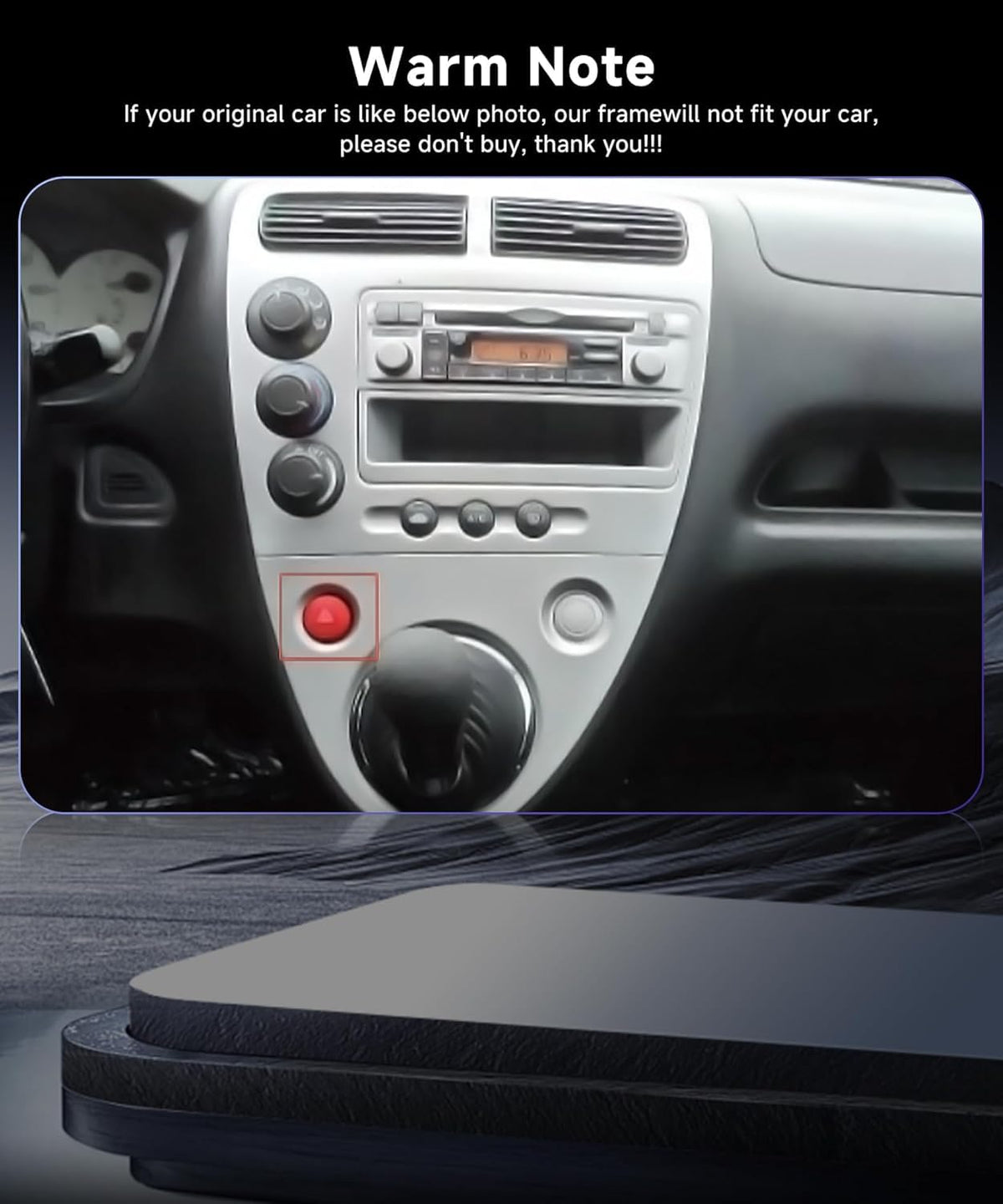 Podofo Android 15 stereo with 2G RAM 64G storage for fast apps.