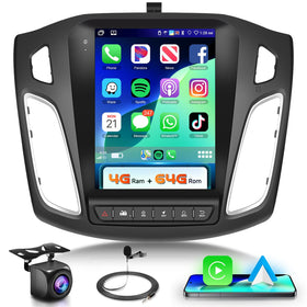 Podofo Android 15 car stereo for Ford Focus home screen shows intuitive UI and quick access.