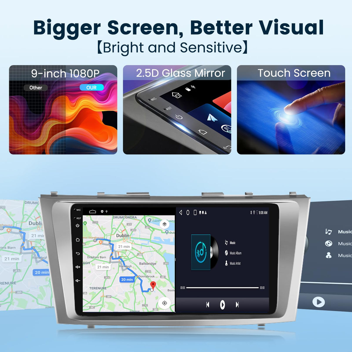 Podofo backup camera integration for safer parking