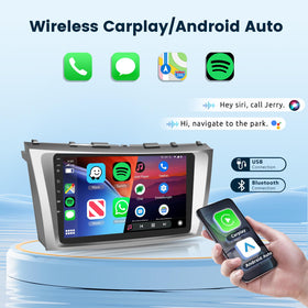 Podofo wireless CarPlay on Camry for seamless smartphone integration