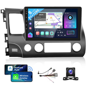 Podofo 10.1-inch QLED screen on Honda Civic display for clear driving visuals