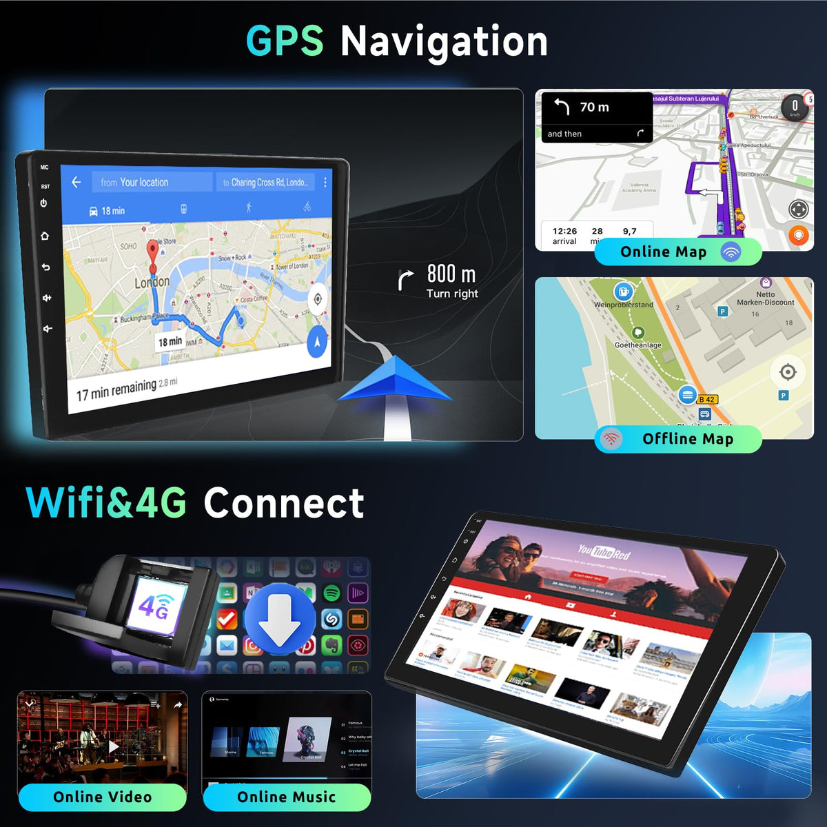 Podofo steering wheel control compatibility for easier steering wheel operations