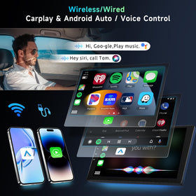Podofo wireless CarPlay and Android Auto for hands‑free navigation