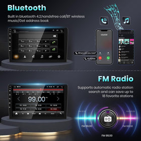 Podofo split-screen UI on the Civic 10.1-inch display supports multitasking.