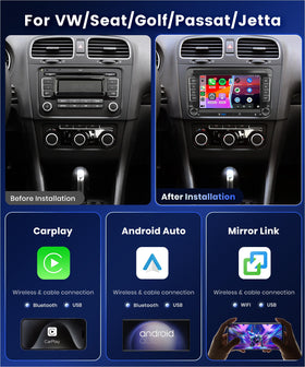 Podofo wireless CarPlay and Android Auto enable seamless phone app access