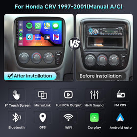 Podofo wireless CarPlay on Honda CR-V for hands-free navigation and apps