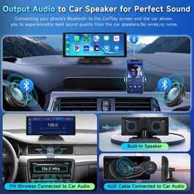 Podofo DVR loop recording with 64GB card captures journeys automatically.