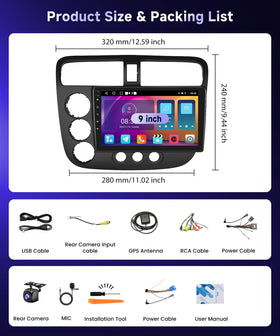 Podofo external mic and GPS antenna for clear calls and offline maps.