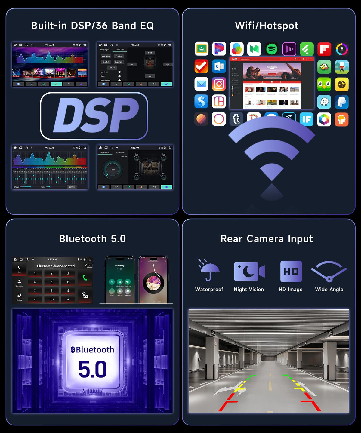 Podofo GPS navigation and Wi‑Fi hotspot for maps and apps