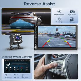 Podofo HD backup camera with IP69 waterproof and night vision.