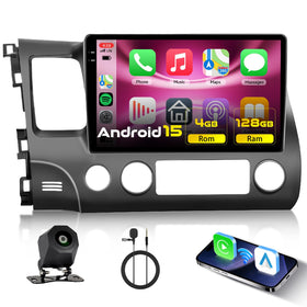 Podofo Honda Civic upgrade: 10.1-inch screen install for a refreshed cockpit.