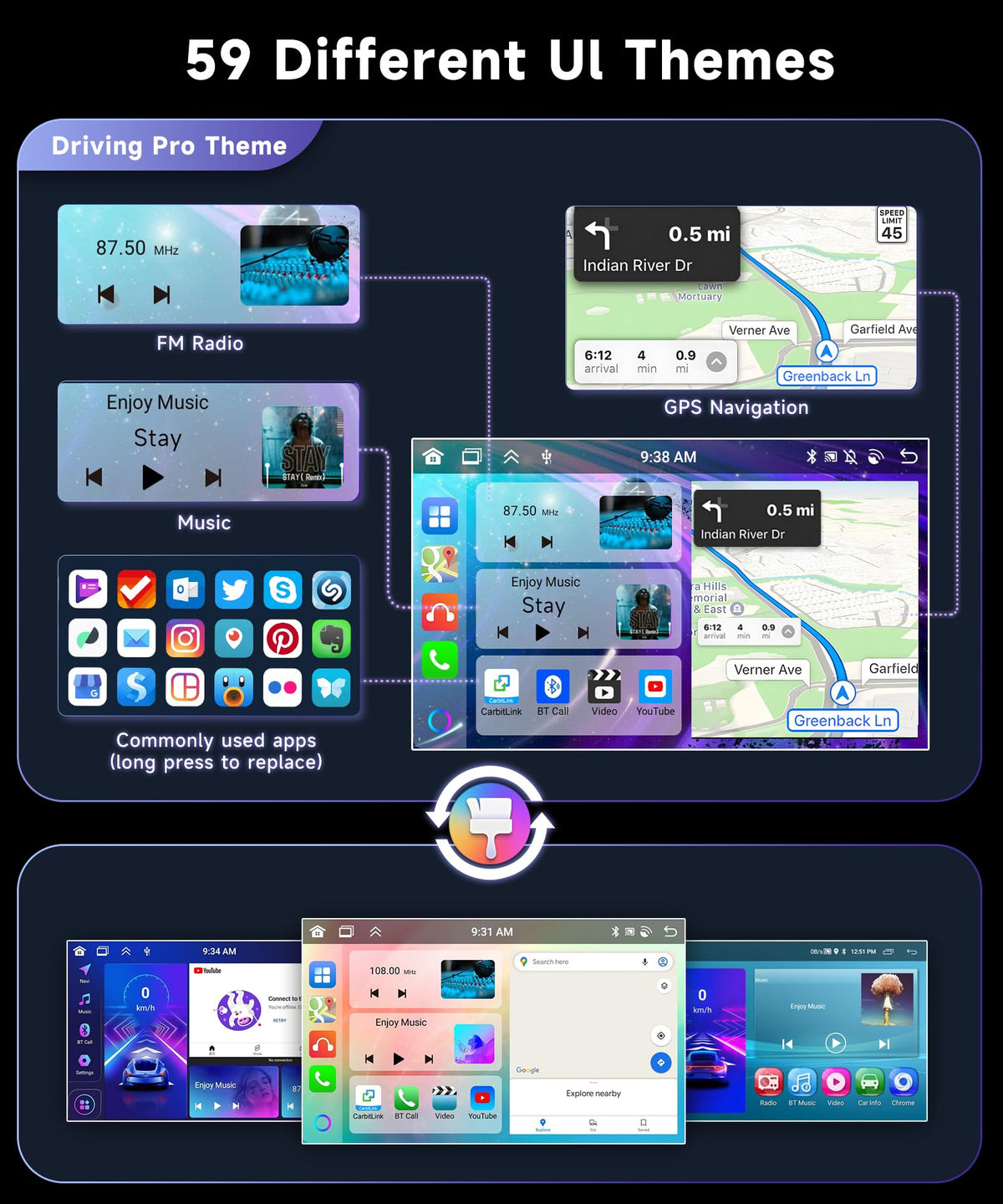 Podofo GPS navigation with offline maps for reliable routing