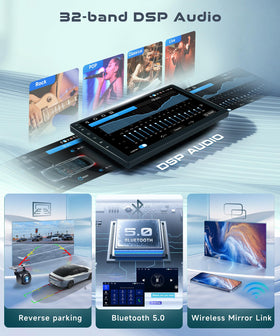 Podofo Honda Civic dual USB ports for charging and media playback.