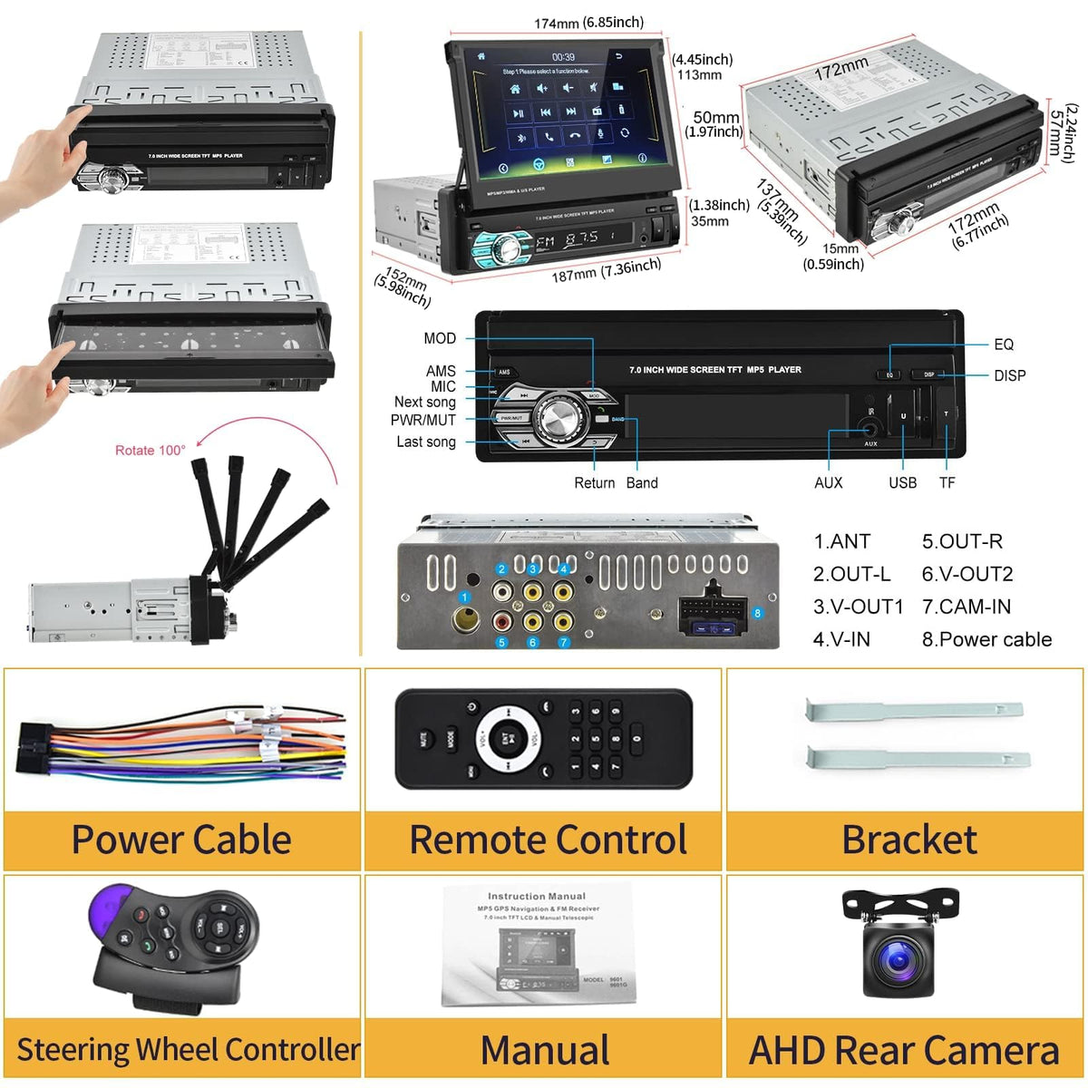 Podofo single DIN installation guide for a clean, precise fit