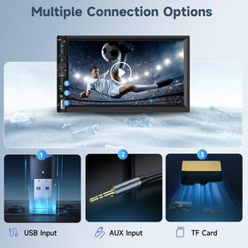 Podofo mirror link for seamless smartphone mirroring on the display.