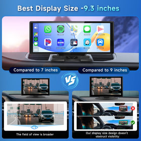 Podofo rear camera 1080p provides steady backup footage for safer parking.